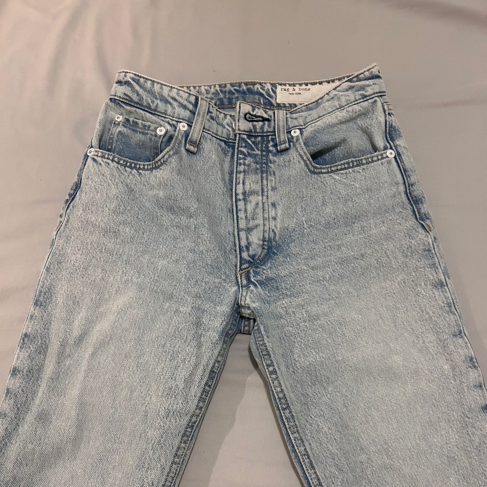 Rag & Bone Button Up Cropped Jeans